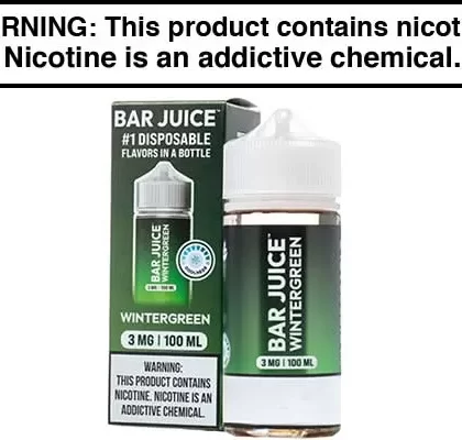 WINTERGREEN BY BAR JUICE BJ30000 100ML - Vapejuice