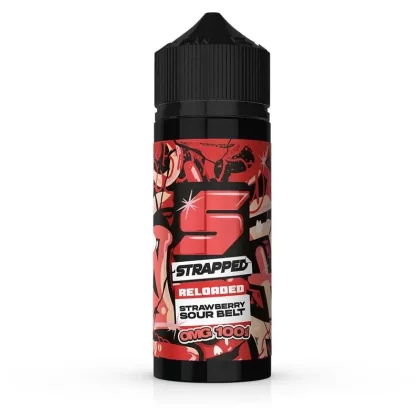 Strawberry Sour Belt By Strapped Reloaded 100ml Shortfill