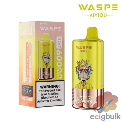 Waspe Aivi00 Puffs Disposable Vape with Triple Mesh Coil | Rechargeable