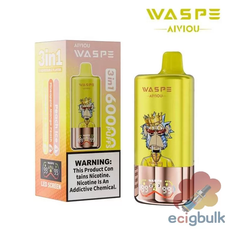 Waspe Aivi00 Puffs Disposable Vape with Triple Mesh Coil | Rechargeable
