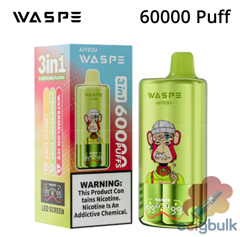 Waspe Aivi00 Puffs Disposable Vape with Triple Mesh Coil | Rechargeable - Image 3