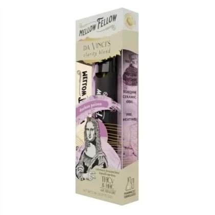 Mellow Fellow Da Vinci’s Clarity Blend Durban Poison HHC, D8, CBD, CBG, THCv 2mL Disposable Vape – 1PC