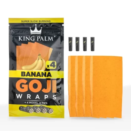 King Palm™ | King Size Super Fruit Goji Berry Wraps | 110mm – Various Flavors – 15 Count