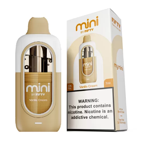Vanilla Cream Disposable Vape by Fifty Bar Mini - Image 3