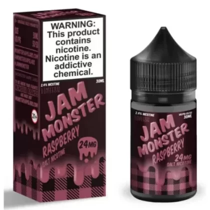 Jam Monster Raspberry Salt 30ml E-Juice - Vape Product, Choose Options