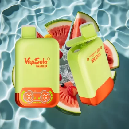 Vapsolo Twins 20000 Puffs Disposable Vape – Watermelon Ice & Mixed Berry, 40ml E-Liquid, Type-C Charging - Bangvapeaustralia