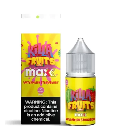 Sale $10.20 – Watermelon Strawberry by Killa Fruits Salt Max TFN Salts 30mL