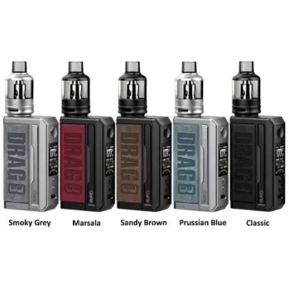 Voopoo Drag 3 Vape Kit – 2 FREE 18650 Batteries