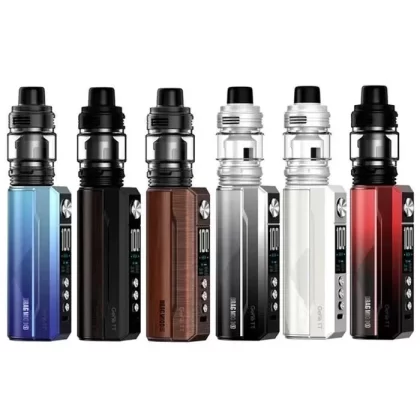 Voopoo Drag M100s Starter Kit - Colour#Antique Brass & Padauk>Black & Darkwood>Cyan & Blue>Red & Black>Silver & Black>Pearl White