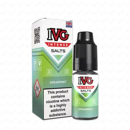 IVG Intense Spearmint Saltnic Vape Juice - Strength 10mg