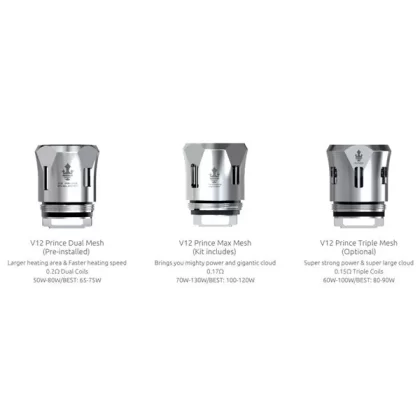 SMOK TFV12 V12 PRINCE Replacement Mesh Coils Tank (3PCS-PACK) - Double Mesh Coil 0.2ohm