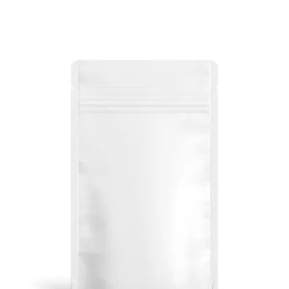 Tamper Evident | Matte White Vista PCR Mylar Bags (Tear Notch) | 4in x 6.5in – 7g – 1000 Count