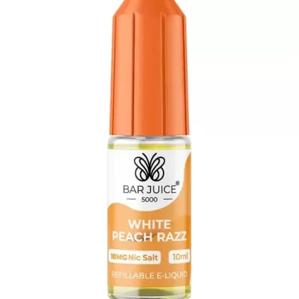 Bar Juice 5000 White Peach Razz Ice Nic Salt Vape Juice