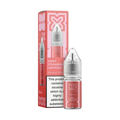 Pod Salt Nexus Sweet Strawberry Lemonade Nic Salt - 10mg