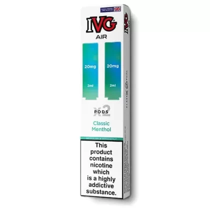 Classic Menthol IVG Air Pods – 5 packs or 10 packs