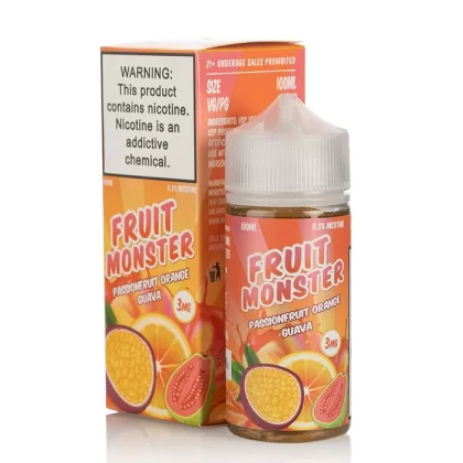 Fruit Monster Passionfruit Orange Guava Vape e- Liquid 100mL - Vape Product, Vape Product