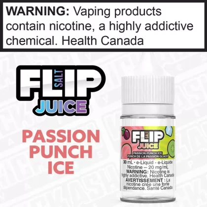 Passion Punch Ice by Flip Juice Salt - Strength#20mg/mL 30mL -PROV & ON>12 mg/mL 30mL ON
