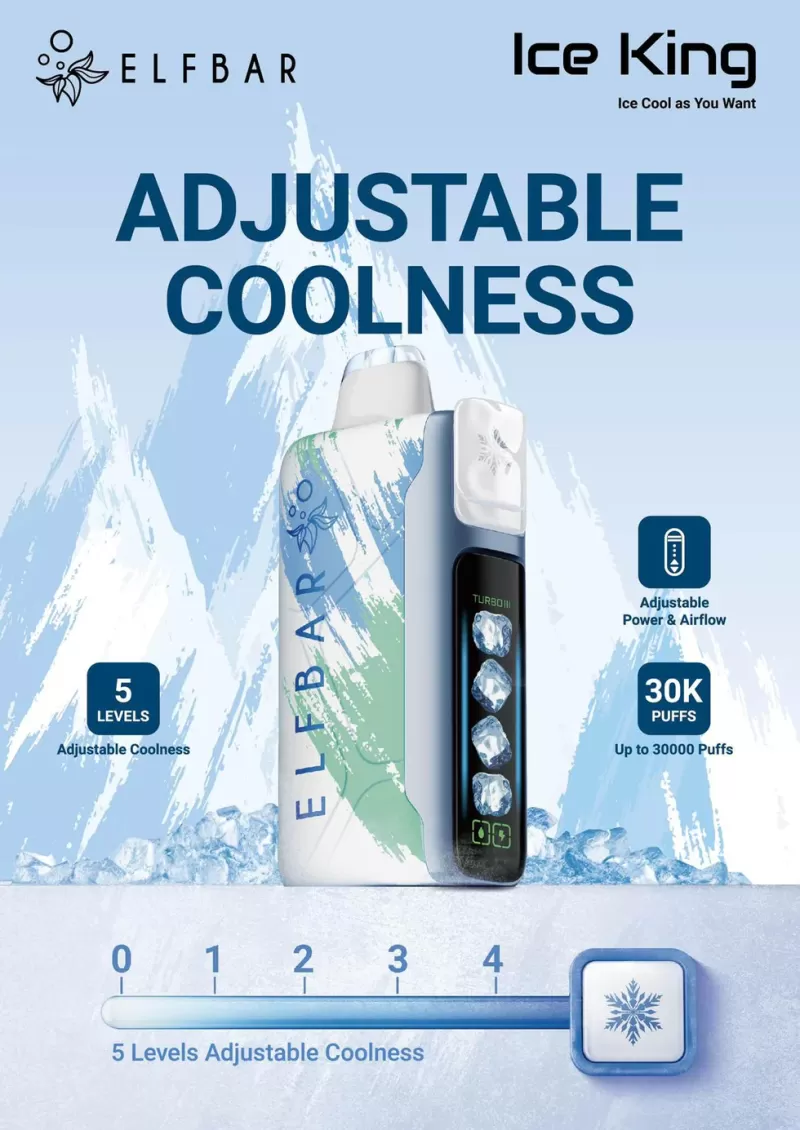 Elf Bar Ice King 30000 Puffs - Blue razz ice, Watermelon ice