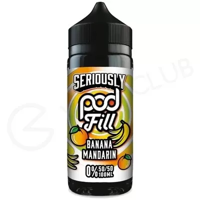 Banana Mandarin Shortfill E-Liquid by Seriously Pod Fill 100ml - Ecigpremium