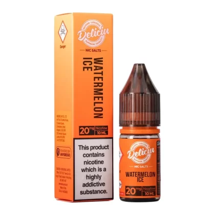 Watermelon Ice Nic Salt E-Liquid by Deliciu - Product Strength#10mg>20mg