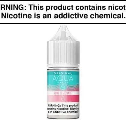 PURE LEMONADE BY AQUA SALT 30ML - Vapejuice