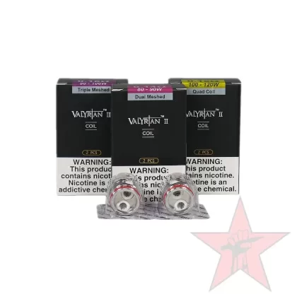 Uwell Valyrian 2 Coils – 2 Pack - Coil#Single Mesh (0.32> 90-100W)>Dual Mesh (0.14ohm> 80-90W)>Triple Mesh (0.16ohm> 90-100W)