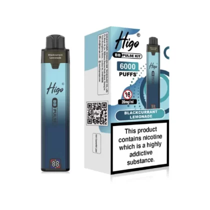 Higo BB Pulse 6000 Prefilled Pod Kit Blackcurrant Lemonade - 20mg