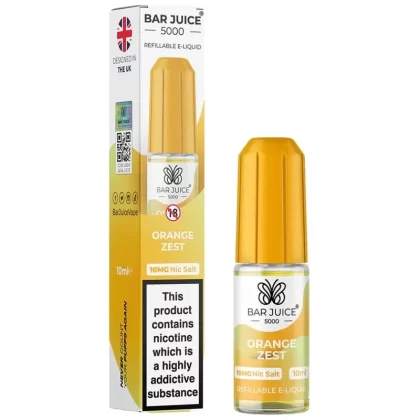 Orange Zest Nic Salt E-Liquid by Bar Juice 5000 (10ml) - Vape Product, Vape Product