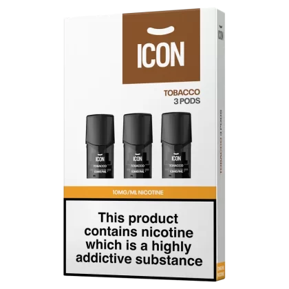 ICON Vape Tobacco Pods (Pack of 3) - 20mg - Vape Product (7718A4)