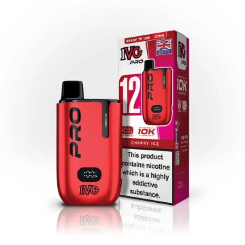 IVG Pro 12 Cherry Ice Vape Kit - Nicotine Strength#20mg