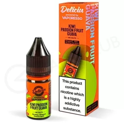 Kiwi Passion Fruit Guava Nic Salt E-Liquid by Deliciu - Ecigpremium