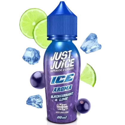 Just Juice Ice Aroma Longfill 20ml - Flavour#Blackcurrant & Lime>Citron & Coconut>Grape & Melon>Pure Mint>Wild Berries & Aniseed