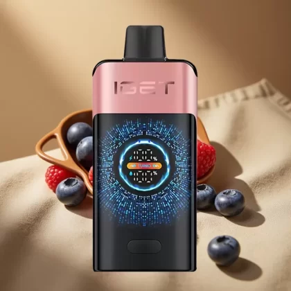 IGET ONE 12000 Puffs Turbo Disposable Vape with Curved Screen – Blueberry Raspberry