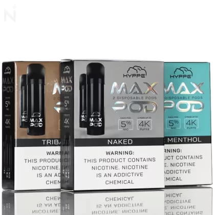Hyppe Max Pods Pre-filled Disposable Pods 5% 2 Pack - Tribacco