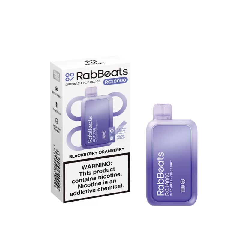 RabBeats RC10000 Rechargeable Disposable Vape - 10000 Puffs - Grape Ice - Image 2