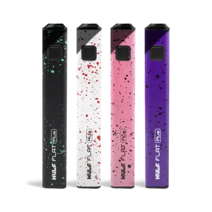 Wulf Mods Flat Plus Cartridge Battery - Black-Green Spatter, Black-Red Spatter