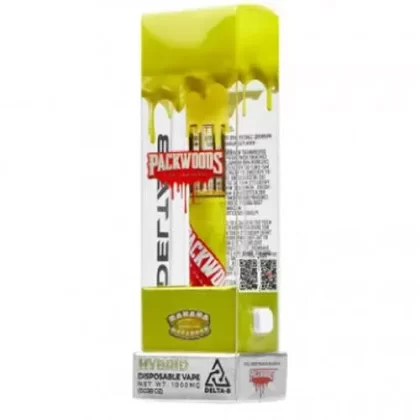Packwoods – Delta 8 Vape – Disposable – Banana Macaroon – 1000mg - Ejuicewarehouse
