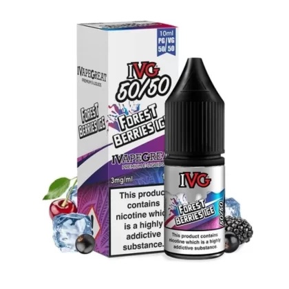 Forest Berries Ice 50/50 E-Liquid by IVG - Nicotine Strength#3mg>6mg>12mg