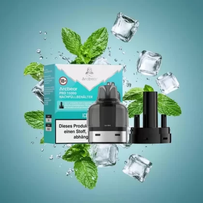Arcbear Pro 15000 Nachfüllset – Ice Mint 20mg/ml Nikotin