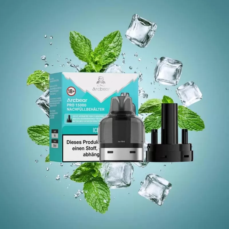 Arcbear Pro 15000 Nachfüllset – Ice Mint 20mg/ml Nikotin