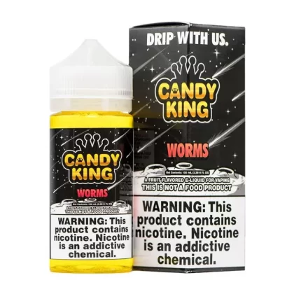 Candy King Vape Juice | 100ml | Worms - Nicotine#6mg>3mg>0mg (5D35BA)