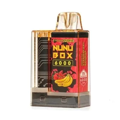 Steam Engine Frozen Ice Strawberry Banana Nunu Box 6000 Vape