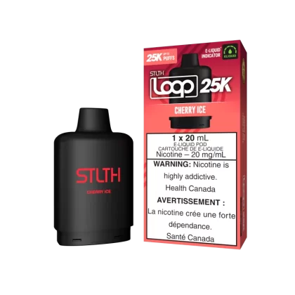 STLTH LOOP 25K Pod Pack - Cherry Ice - 20 mg/mL (wholeseller) - Excise ON, 20 mg/mL - ON (4B32DB)