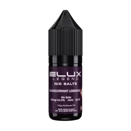 Blackcurrant Lemonade Nic Salt by Elux 10ml - Ecigwizard
