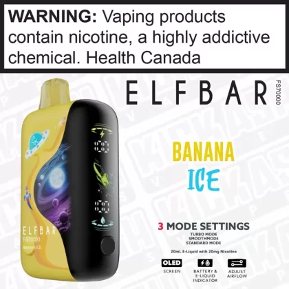 Banana Iced ELFBAR FS70K 20mL Disposable