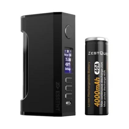 ZQ Essent DNA75C TC Box Mod with 21700 Li-ion Battery 4000mAh (Limited Edition) - Full Black