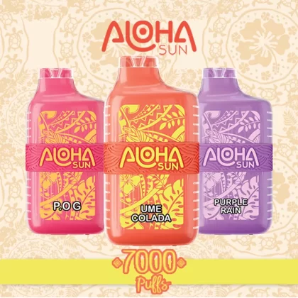 Aloha Sun 7000 Puffs Disposable Device - 7000 Puffs - Ocean Sonics (Blue Slurpie)