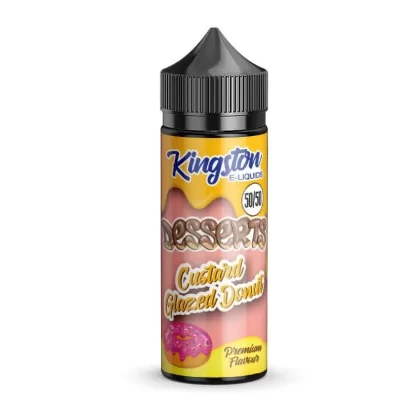 KINGSTON DESSERTS CUSTARD GLAZED DONUT 50/50 100ML SHORTFILL E-LIQUID