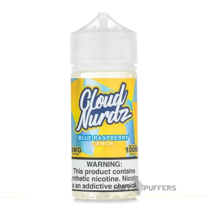 Cloud Nurdz – Blue Raspberry Lemon 100mL - Nicotine Strength#0mg>3mg>6mg