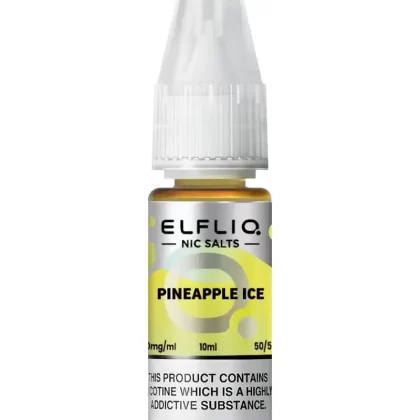 Elf Bar Elfliq Pineapple Ice Nic Salt Vape Juice - Strength 10mg